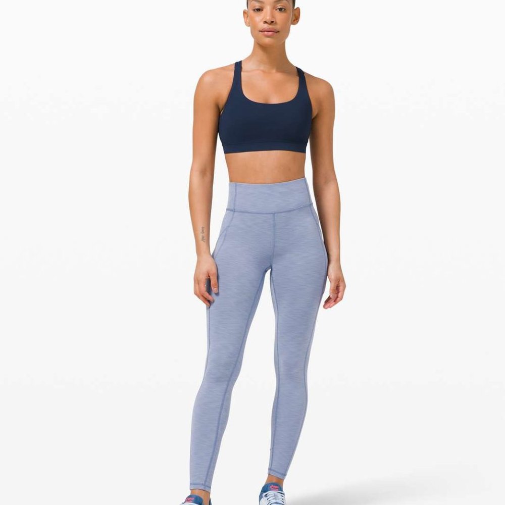 Lululemen Invigorate High-Rise Tight in Heathered Weather Drop